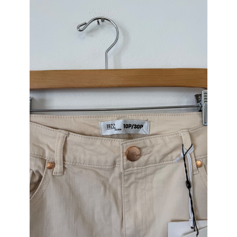 1822 Denim Slim Wide Leg Jeans – Tan – Women's 30 Petite / 10 Petite – NWT - Picture 4 of 6